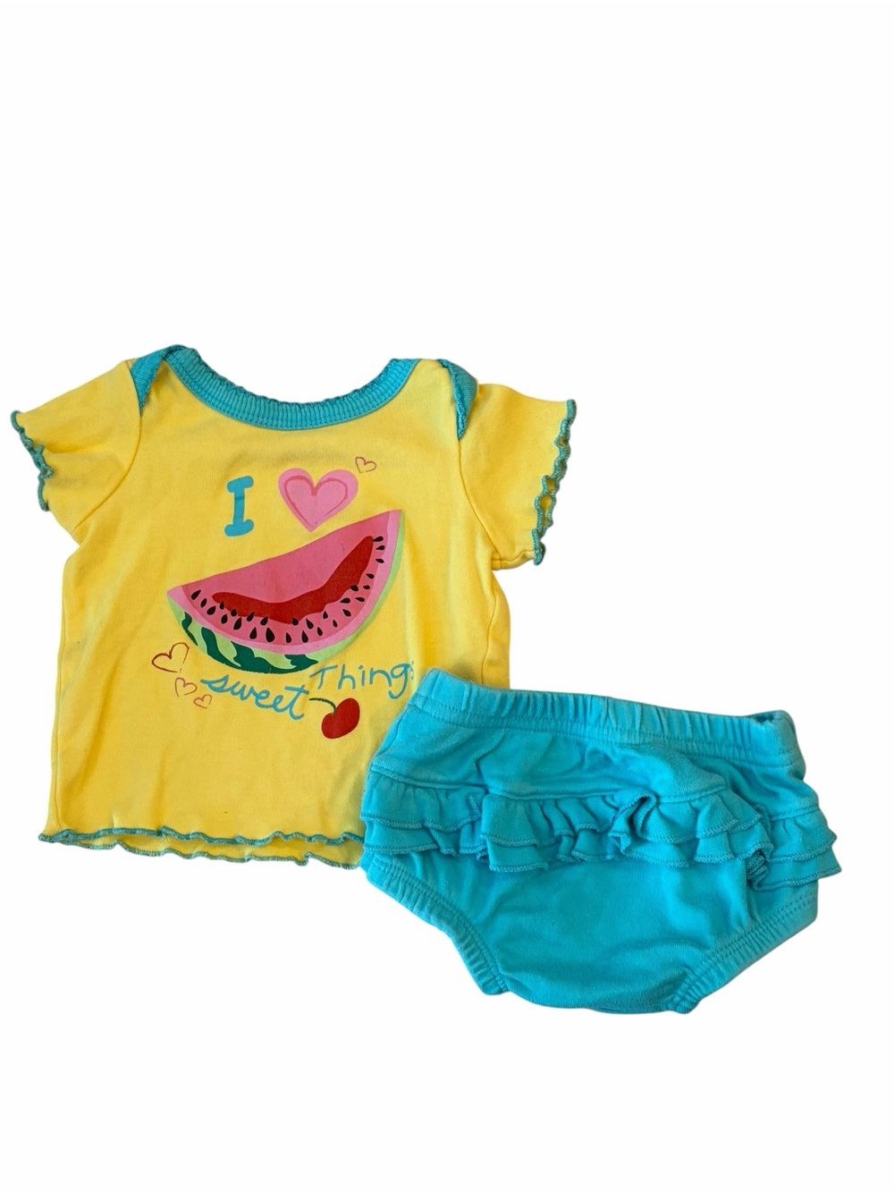 Babies “R” Us Watermelon Top & Ruffle Bloomers Set 0–3 Months